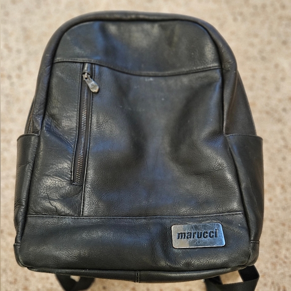 marucci Handbags - Leather Women's BLACK Marucci BACKPACK